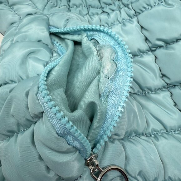 Free People Movement Quilted Large Gym Carryall Tote Bag Light Blue Travel - Picture 6 of 7